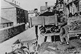 The Lobb family outside Estlick's chemist shop